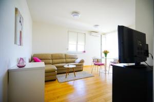 TV a/nebo společenská místnost v ubytování Apartment Nath