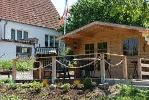 Zahrada ubytování Ferienwohnungen am kleinen See