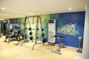 Fitness centrum a/nebo fitness zařízení v ubytování Villa Caceres Hotel