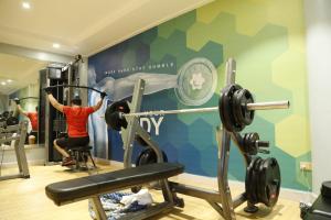 Fitness centrum a/nebo fitness zařízení v ubytování Villa Caceres Hotel