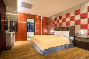 爱妮雅Motel客房内的一张或多张床位