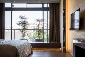 爱妮雅Motel客房内的一张或多张床位