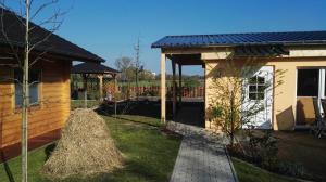 Ein Garten an der Unterkunft Spreewaldhäuser Wiesner