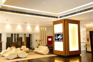 TV a/nebo společenská místnost v ubytování Hotel Eefa
