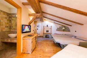 Posteľ alebo postele v izbe v ubytovaní Hotel Pontiglia