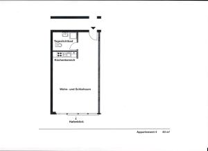 a floor plan of a house at Haus Marinas in Helgoland