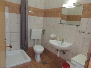 Koupelna v ubytování Apartments Barcarola