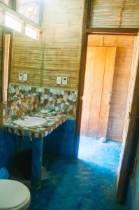 Kylpyhuone majoituspaikassa Grillo Tres Puntas Eco-Hostel