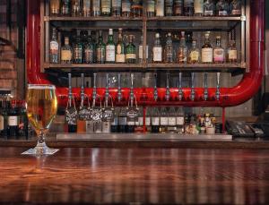 The lounge or bar area at Malmaison Glasgow 