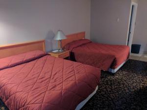 Postel nebo postele na pokoji v ubytování Aspen Motor Inn