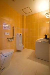 Koupelna v ubytování Kiryu Ace Hotel