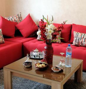 Posezení v ubytování Aparthotel Les Oliviers Suites & Spa