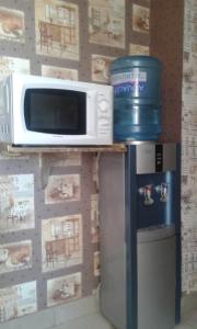カザンにあるHostel ANTIKAの電子レンジ、冷蔵庫