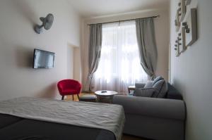 Posezení v ubytování Design Apartment Havelska