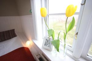 Voodi või voodid majutusasutuse Ásar Guesthouse toas