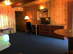 TV a/nebo společenská místnost v ubytování Prospector Motor Lodge