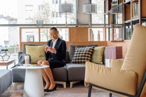 Posezení v ubytování Mercure Hotel Mannheim am Rathaus