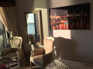Posezení v ubytování Apartment Sunset