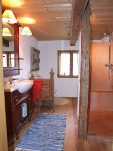 Kúpeľňa v ubytovaní Biohof Hausberg