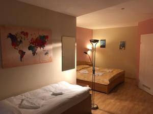 Letto o letti in una camera di Hotel Korfu