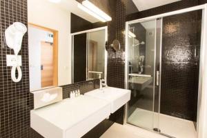 Kúpeľňa v ubytovaní Hotel Purkmistr