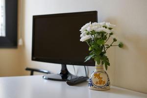 TV a/nebo společenská místnost v ubytování Hotel Mazzurco