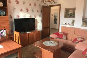 TV a/nebo společenská místnost v ubytování Piso Torre del Mar