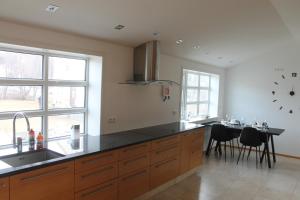 Kuchyň nebo kuchyňský kout v ubytování Askja Apartment