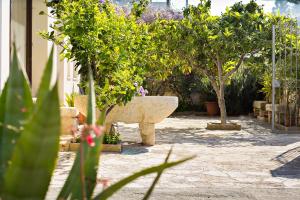 A garden outside Hotel Terra degli Elimi