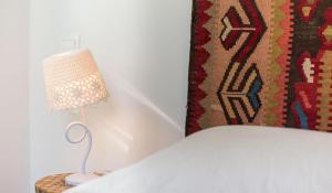 A bed or beds in a room at Villa Patmos Netia