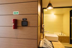 Koupelna v ubytování Boutique Hotel XYM Pyeongtaek + 37 fotografií
