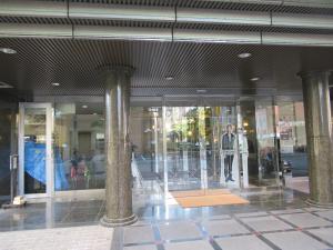 a mannequin in a store window in a building at Hotel Crown Hills Kumamoto in Kumamoto