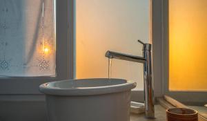 A bathroom at Villa Patmos Netia
