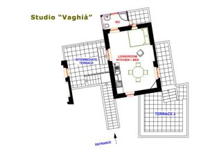 The floor plan of Villa Patmos Netia