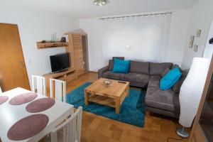 Χώρος καθιστικού στο Ferienwohnung mit Fernblick