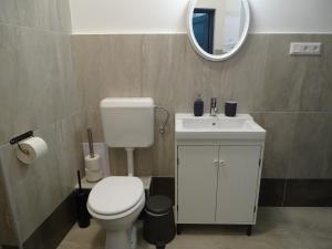 Koupelna v ubytování Óváros Apartman