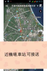 嘉里村的住宿－微風晴園-花蓮民宿，红圆道路地图