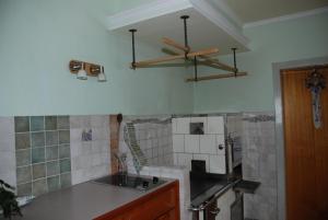 Kuchyň nebo kuchyňský kout v ubytování Appartement Grundner
