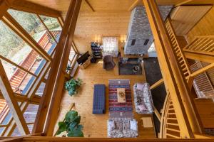Posezení v ubytování Carpathian Log Home
