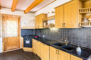 Kuchyň nebo kuchyňský kout v ubytování Carpathian Log Home