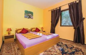 a bedroom with a bed and a window at Holiday Home Paul in Blace