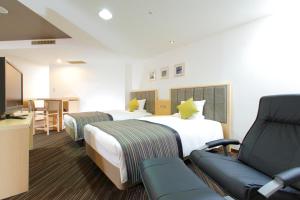 Postel nebo postele na pokoji v ubytování HOTEL MYSTAYS Utsunomiya + 37 fotografií