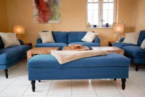 Et opholdsområde på Reetdachhaus "Strandhaus Sterni"