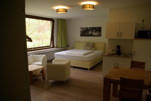 Postel nebo postele na pokoji v ubytování Gästehaus Schewe