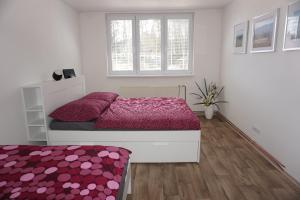 Postel nebo postele na pokoji v ubytování Apartmán Relax Nová Pec Lipno