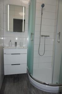 Koupelna v ubytování Apartmán Relax Nová Pec Lipno