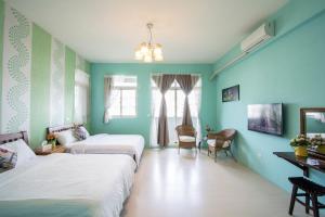 Postelja oz. postelje v sobi nastanitve Vicking Guesthouse