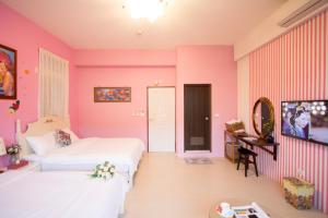 Postelja oz. postelje v sobi nastanitve Vicking Guesthouse