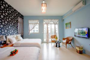 Postelja oz. postelje v sobi nastanitve Vicking Guesthouse