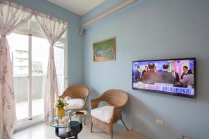 TV in/ali zabaviščno središče v nastanitvi Vicking Guesthouse